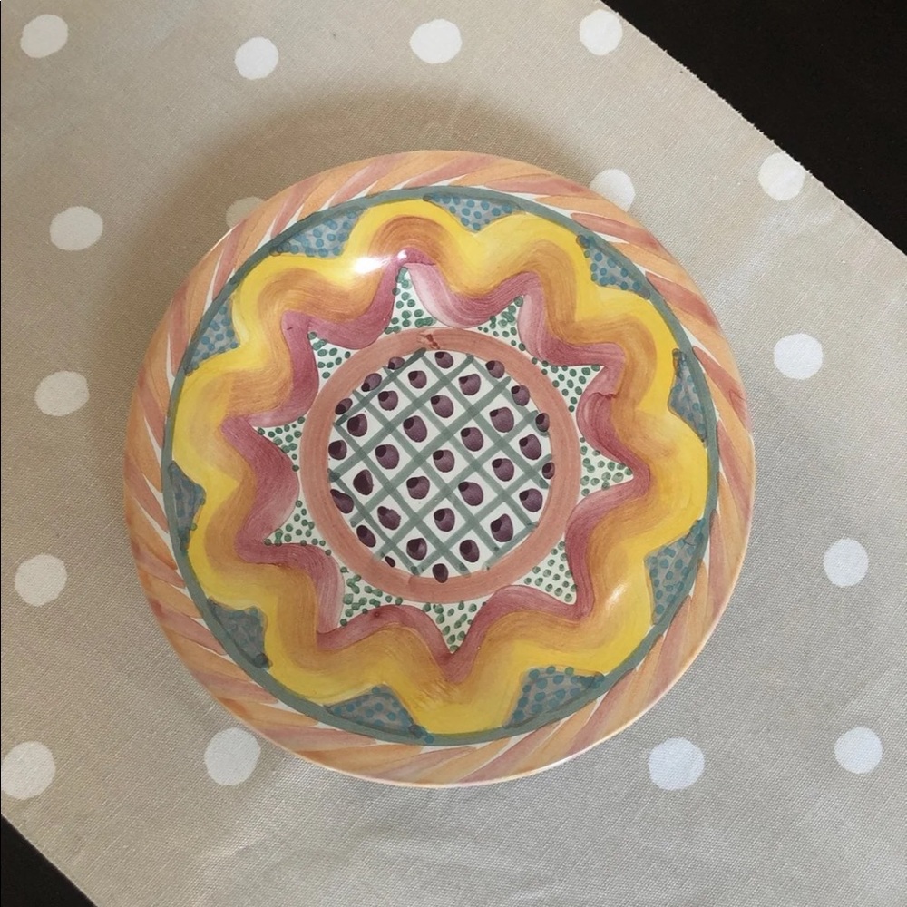 MacKenzie-Childs Vintage Keukenhof Pattern Plate